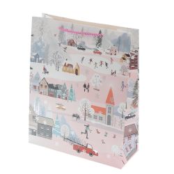 GAEM Пакет подарочный (бумага 210г/м2, блок 12шт), L26 W10 H32 см, 4в.