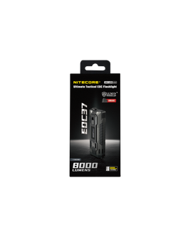 Фонарь светодиодный ручной компактный Nitecore EDC37, uHi 20 MAX, 8000 Люмен, 420 м, 190 ч, 8000 мАч