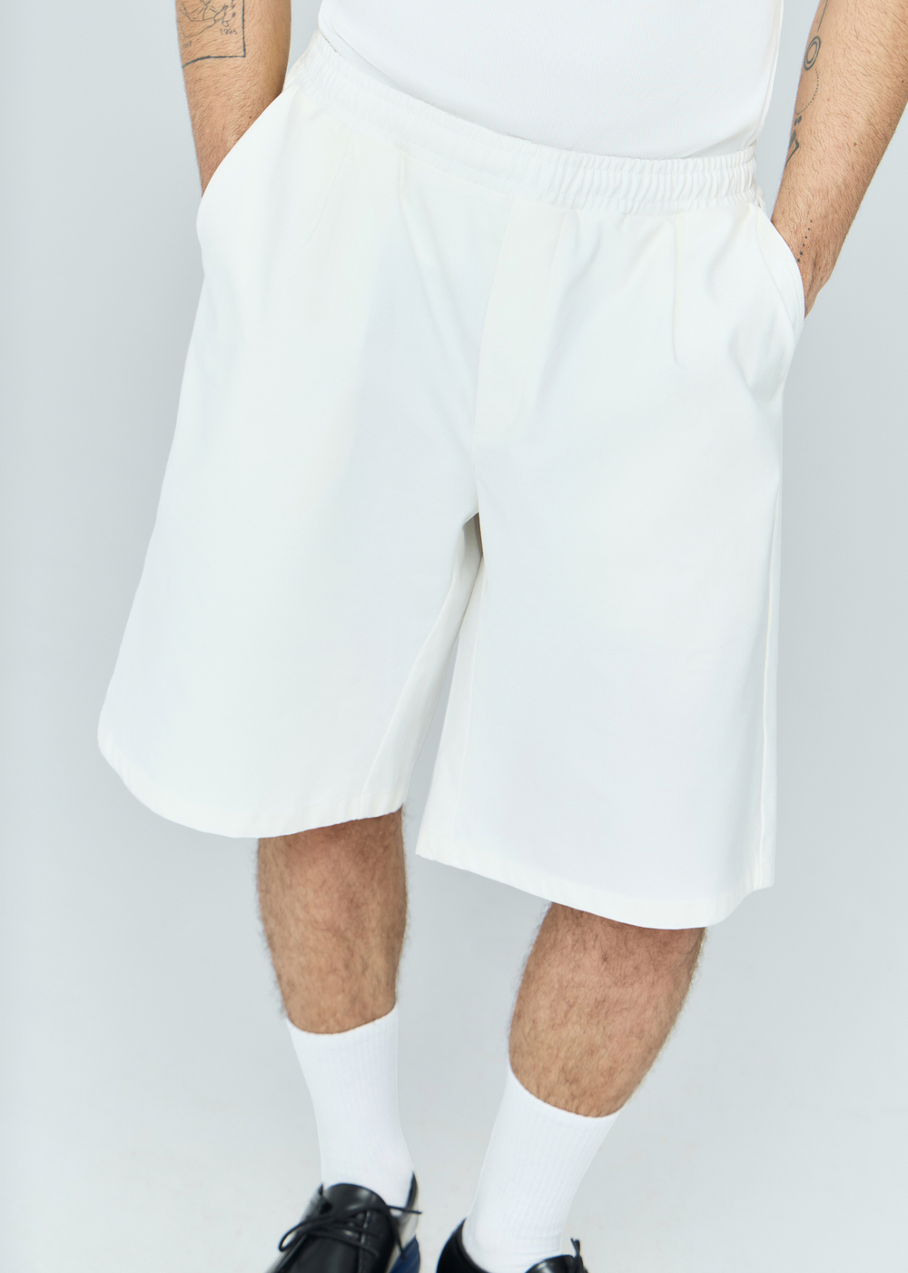 Шорты на резинке | white
