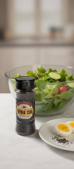 Черная соль пищевая (солонка) 150 г