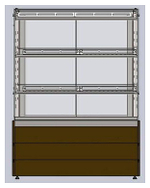 Витрина кондитерская Refettorio Crystal RKC21A-MV с 2 полками