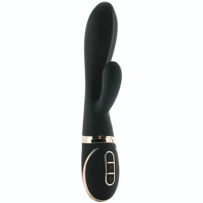 Черный вибратор-кролик Dual Stim Rabbit Vibrator (Цвет: черный)