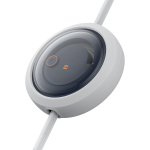 Кабель USB-C - C+L+M Baseus Free2Draw Retractable Crystal Charging+Data 100W 1.1m - Moon White