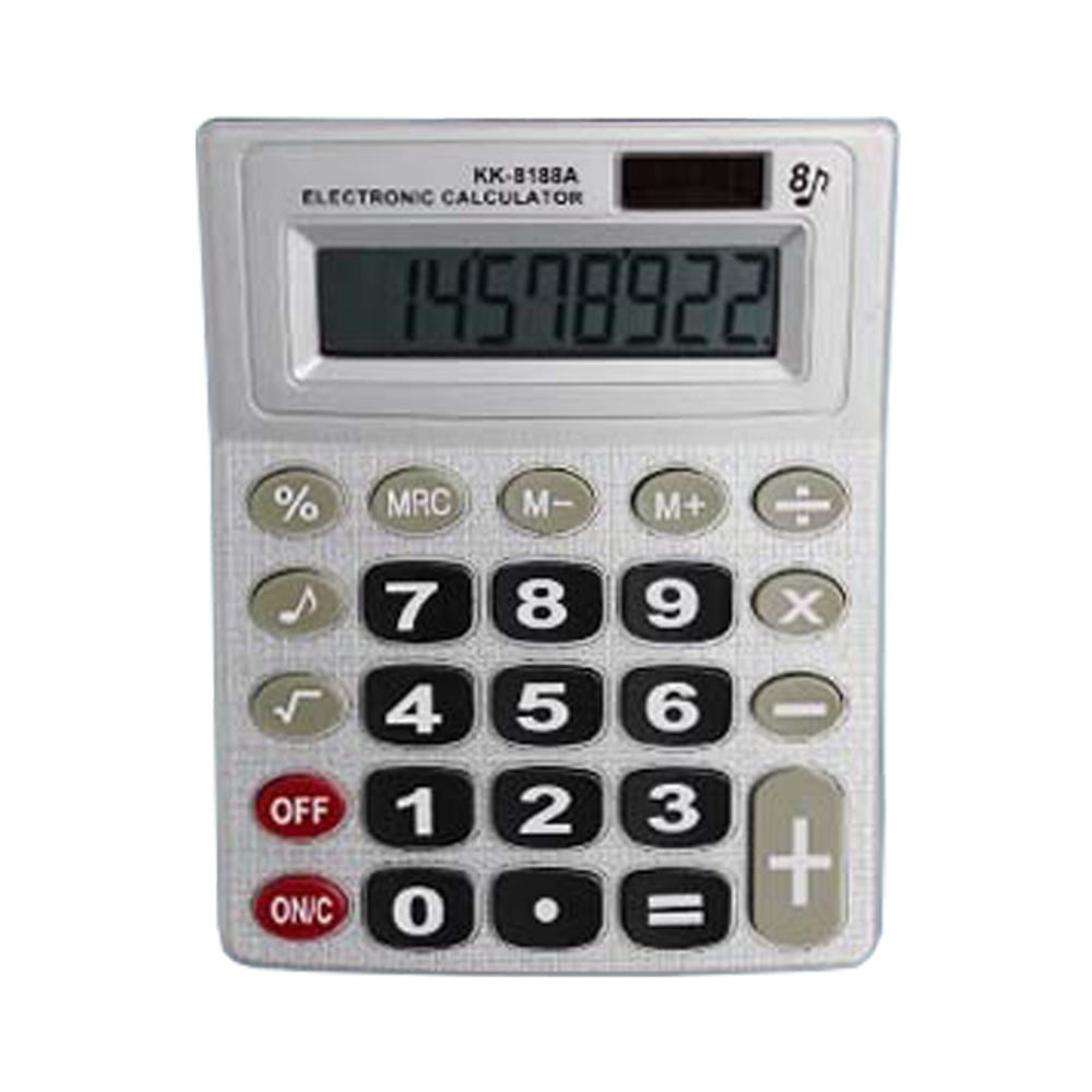 Калькулятор настольный Basir 8 Bit, LCD, 14.7*11.6*2.9 см, серый