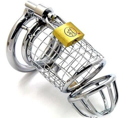 Серебристый сетчатый пояс верности на замочке (Цвет: серебристый)