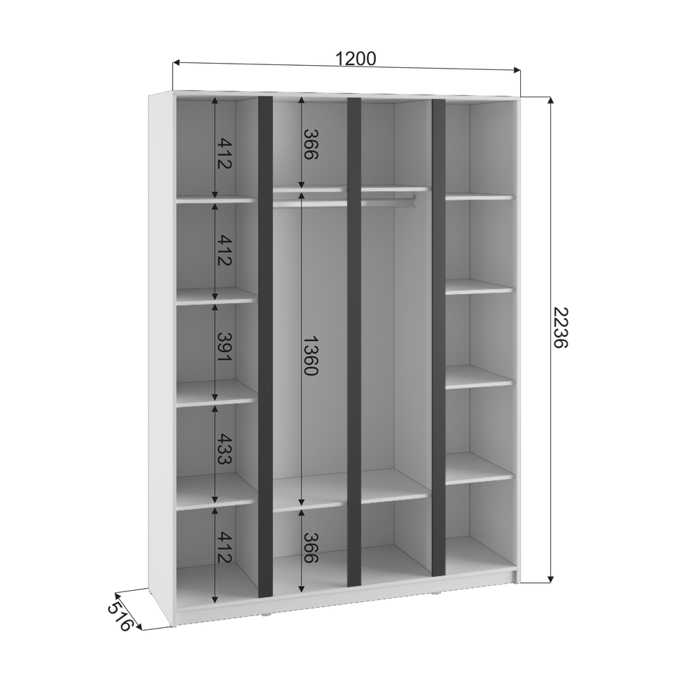 Шкаф 1600 Фаворит