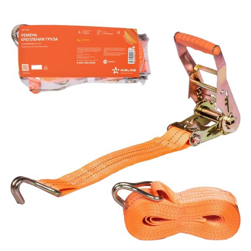 Стяжка груза (6м*50мм) 2 т. с храповым механизмом (AIRLINE)