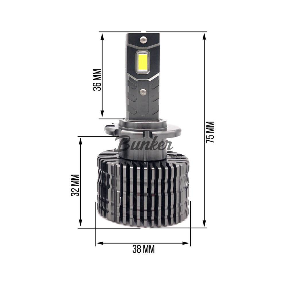 Светодиодные автомобильные LED лампы HID TO LED D4S 6000К 12V