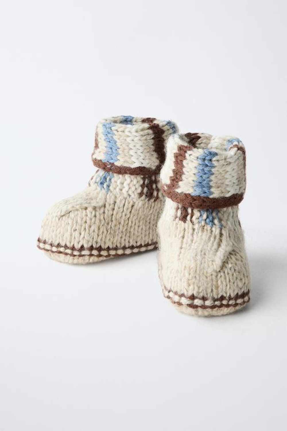 ZARA ТРИКОТАЖНЫЕ ПИНЕТКИ, СИНИЙ