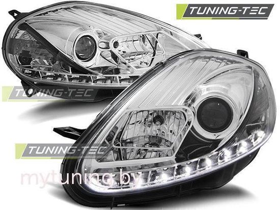 Передние фары Daylight для Fiat Grande Punto (08-09) Chrome