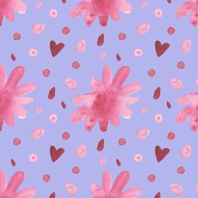 Бесшовный принт ко дню святого валентина