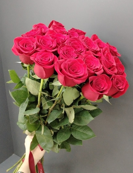 21 красная роза