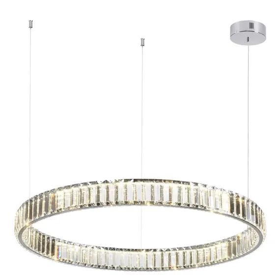 4930/45L L-VISION ODL24 591 хром/прозрачный металл/хрусталь Люстра LED 45W 4000K 5350Лм VEKIA