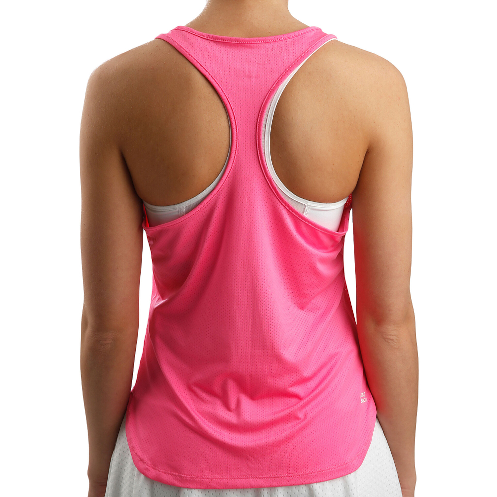 Женская теннисная майка BIDI BADU Mea Tech Tank Top Women - Pink, White