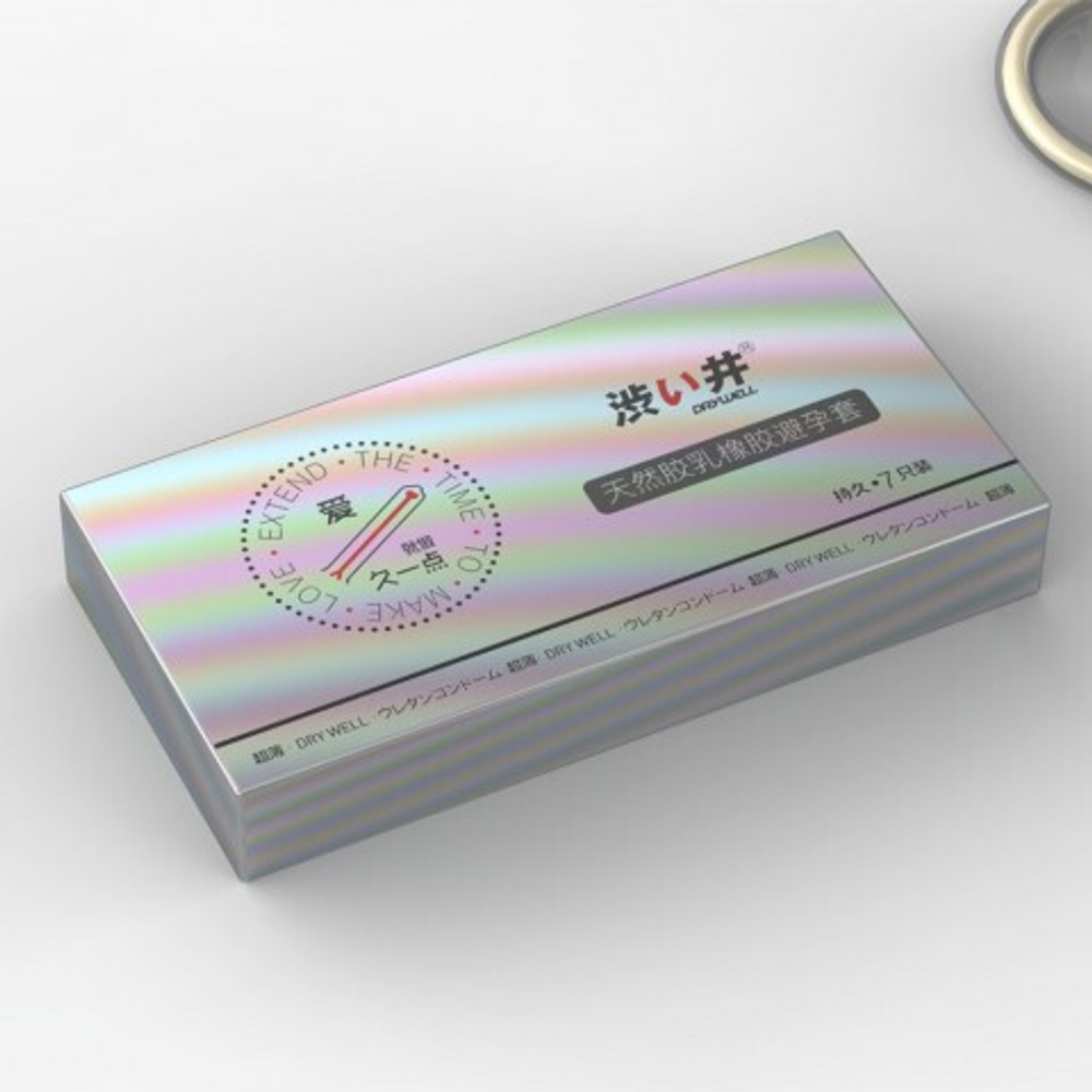 Презервативы DryWell в капсуле, ультратонкие 0,03 мм, латекс, (упаковка 7 шт)