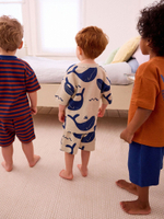 Пижама для мальчика Next Q66-080, 3 шт., Молочный, Оранжевый, Синий