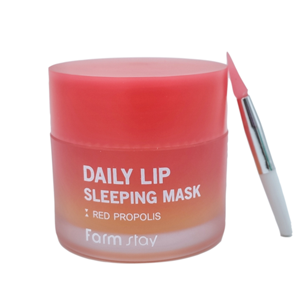 FarmStay Маска для губ увлажняющая ночная с прополисом - Daily lip sleeping mask red propolis, 20г