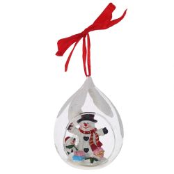 GAEM Украшение новогоднее "Капля" (блок из 6 шт), L8 W7 H10,5 см, 4в.