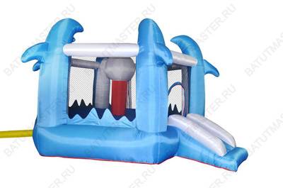 Батут для дачи "Царство дельфинов"  4,0*3,4*2,1м