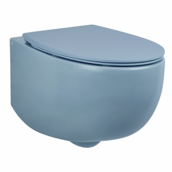 Унитаз подвесной AeT Dot 2.0, с креплениями, цвет пастельно-синий матовый