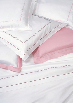 Пододеяльник 155х200 Christian Fischbacher Luxury Nights Sweet Dreams 557 розовый Швейцария цвет вышивки