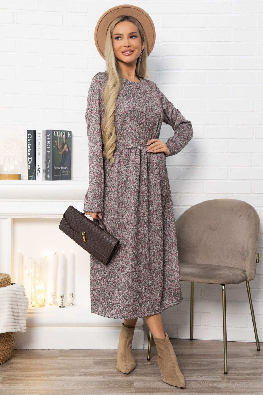 Платье Андреа (коричневое) П14852-25М LT Collection