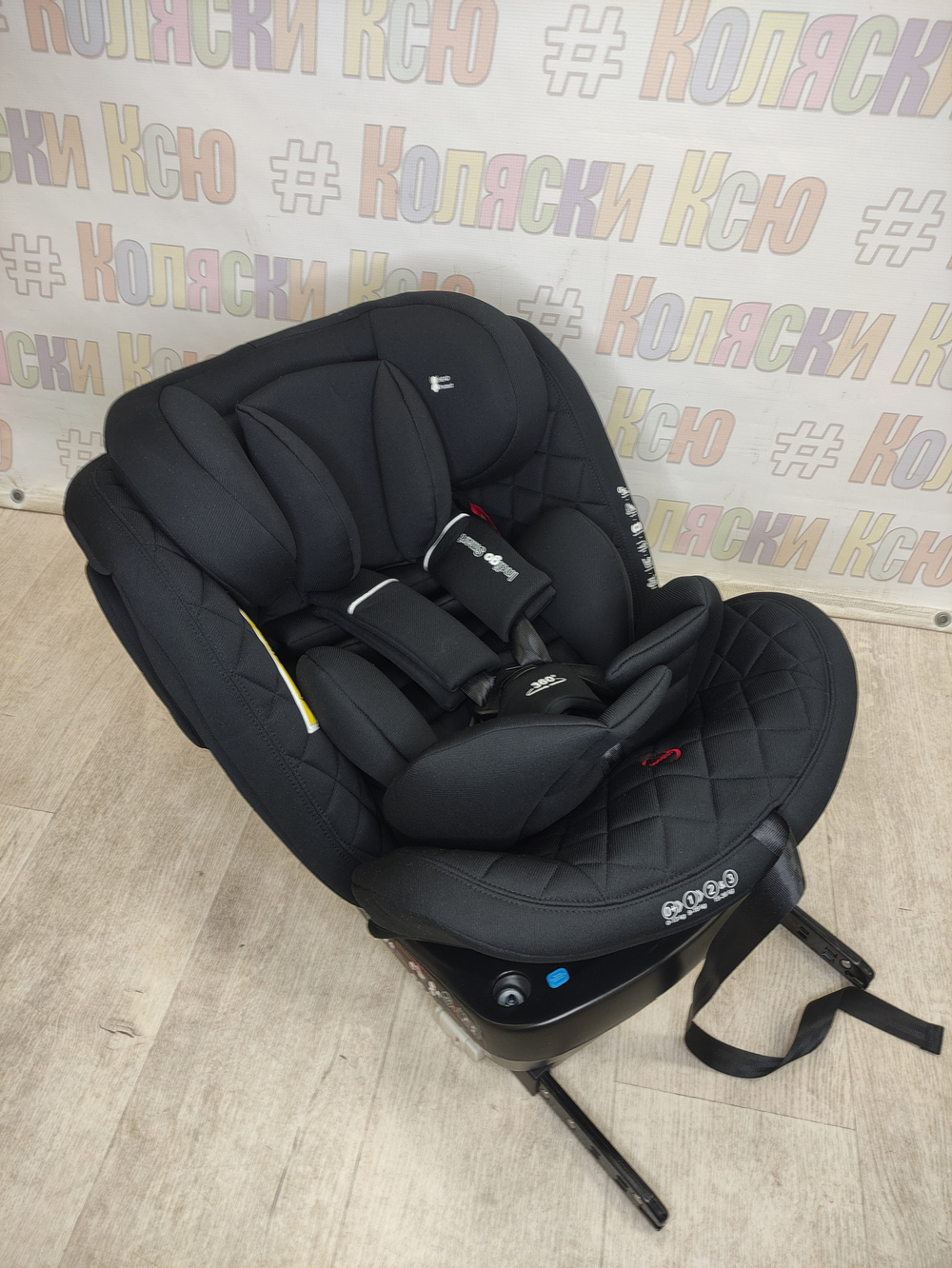 Автокресло детское Indigo Smart+ ISOFIX группа 0/1/2/3 (0-36) черный
