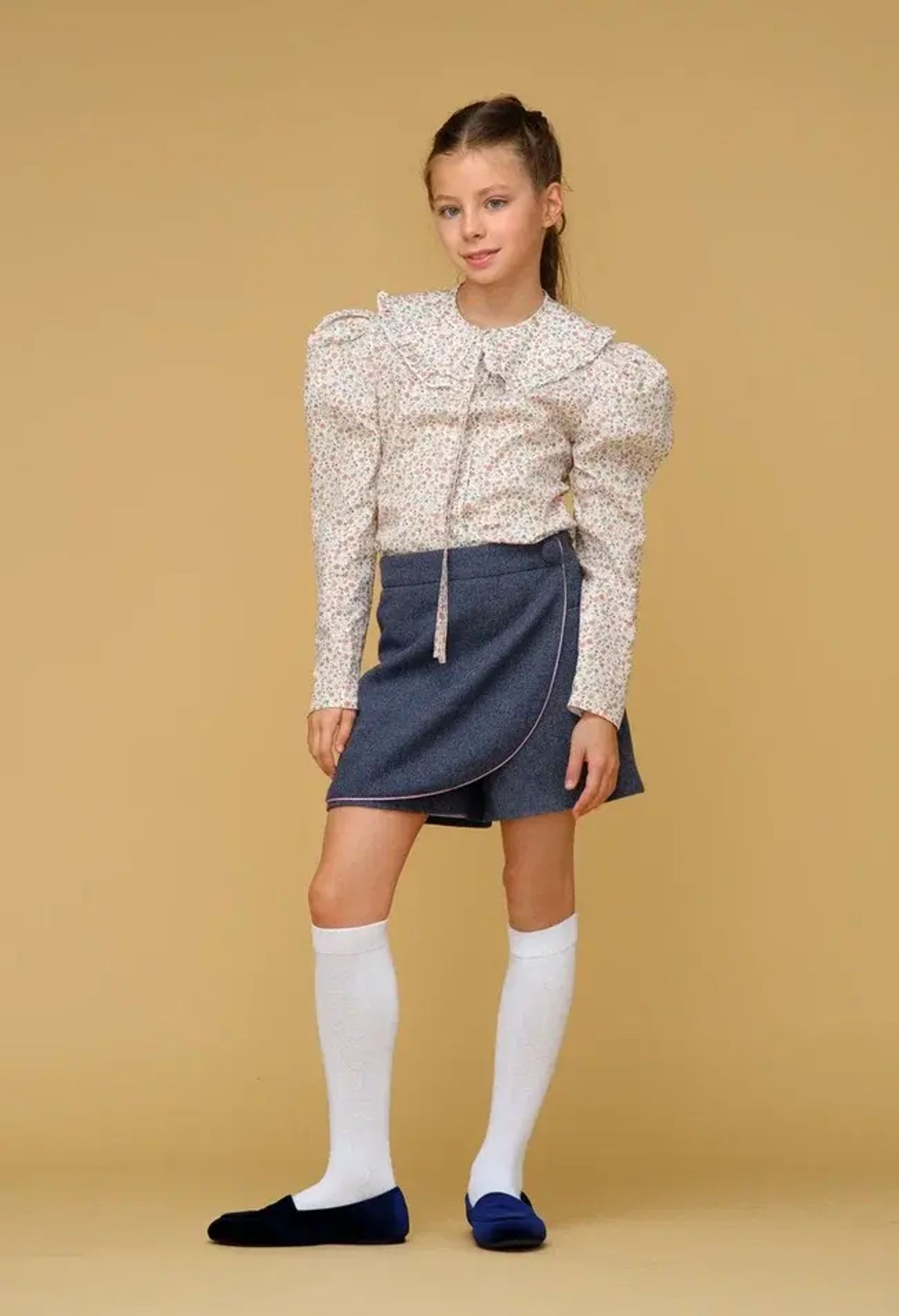 Рубашка приталенная Желтая slimfit