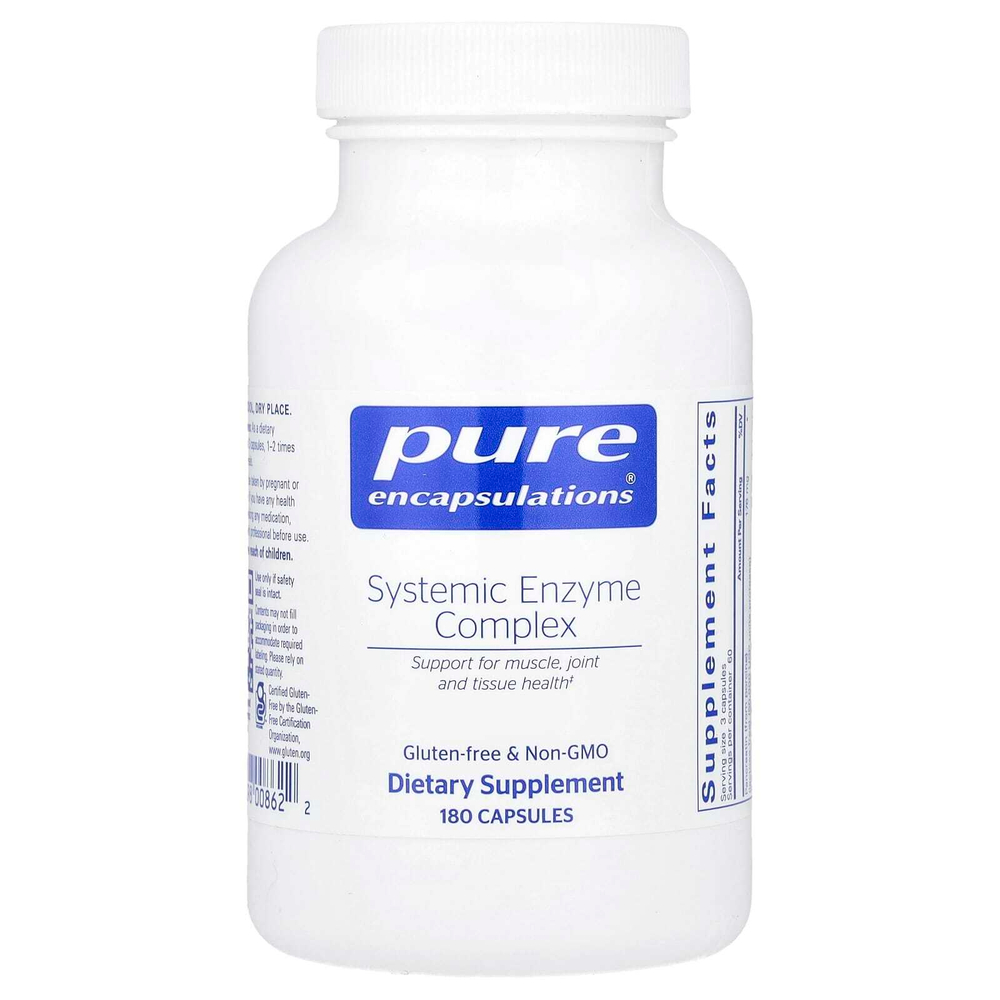 Pure Encapsulations, Комплекс системных ферментов, 180 капсул