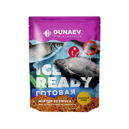 Прикормка "DUNAEV iCE-READY" 0.75кг Мотыль