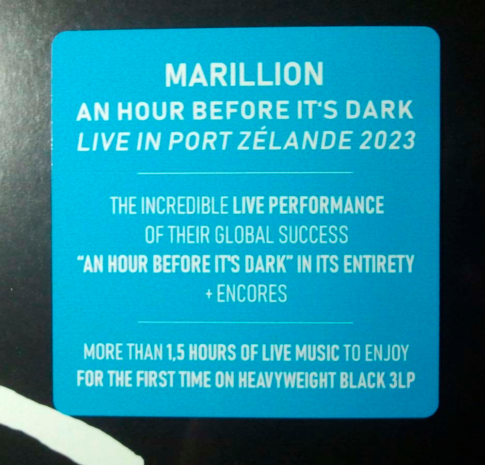 Marillion / An Hour Before It's Dark Live In Port Zelande 2023 (3LP)