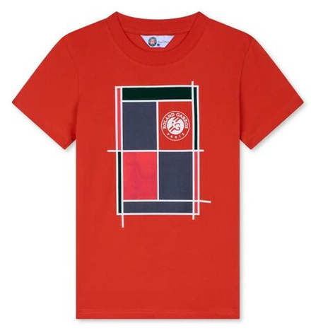 Детская теннисная футболка Roland Garros Kids Titi Court - clay