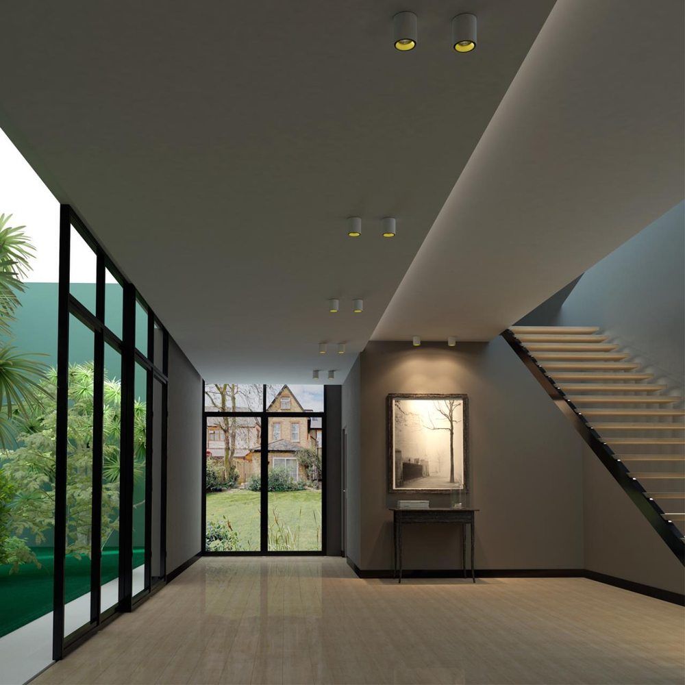 358486 OVER NT20 388 белый/золото Светильник накладной IP20 LED 4000K 10W 220V RECTE