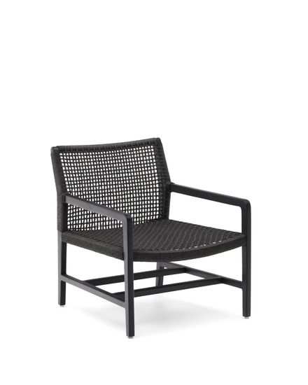 Sabolla Кресло из массива тикового дерева черного цвета La Forma Испания 
