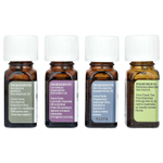 Aura Cacia, Откройте для себя комплект эфирных масел, 4 флакона, 0,25 унций (7,4 мл) каждый.