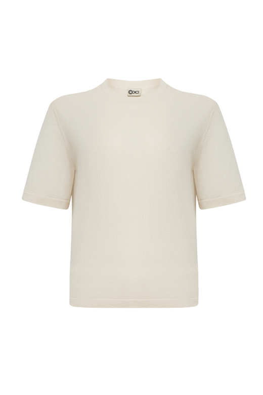 Футболка из шелка и кашемира