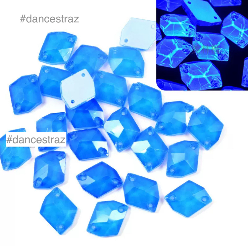 Стразы пришивные, Cosmic, Sapphire Neon, A3-N03, 9*12mm, (500 ea/pkg), A3, F2