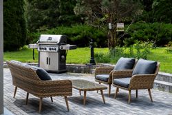 "Прованс" лаунж-зона плетеная из искусственного ротанга, цвет соломенный