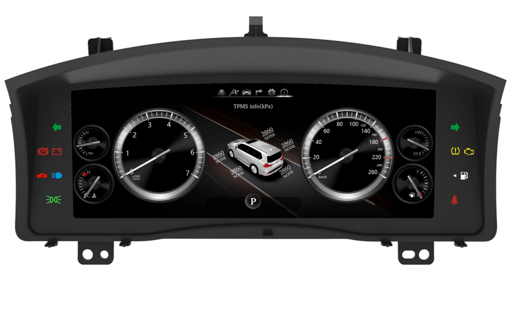 Электронная панель приборов Lexus LX570 2008-2015 - Carmedia NH-LCD-L01 с сенсорным LCD / ЖК 12.3" экраном QLED