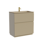 Тумба напольная SANCOS Folk Floor 790х445х850, c двумя ящиками оснащенными доводчиками, Капучино, арт.FL80FCP