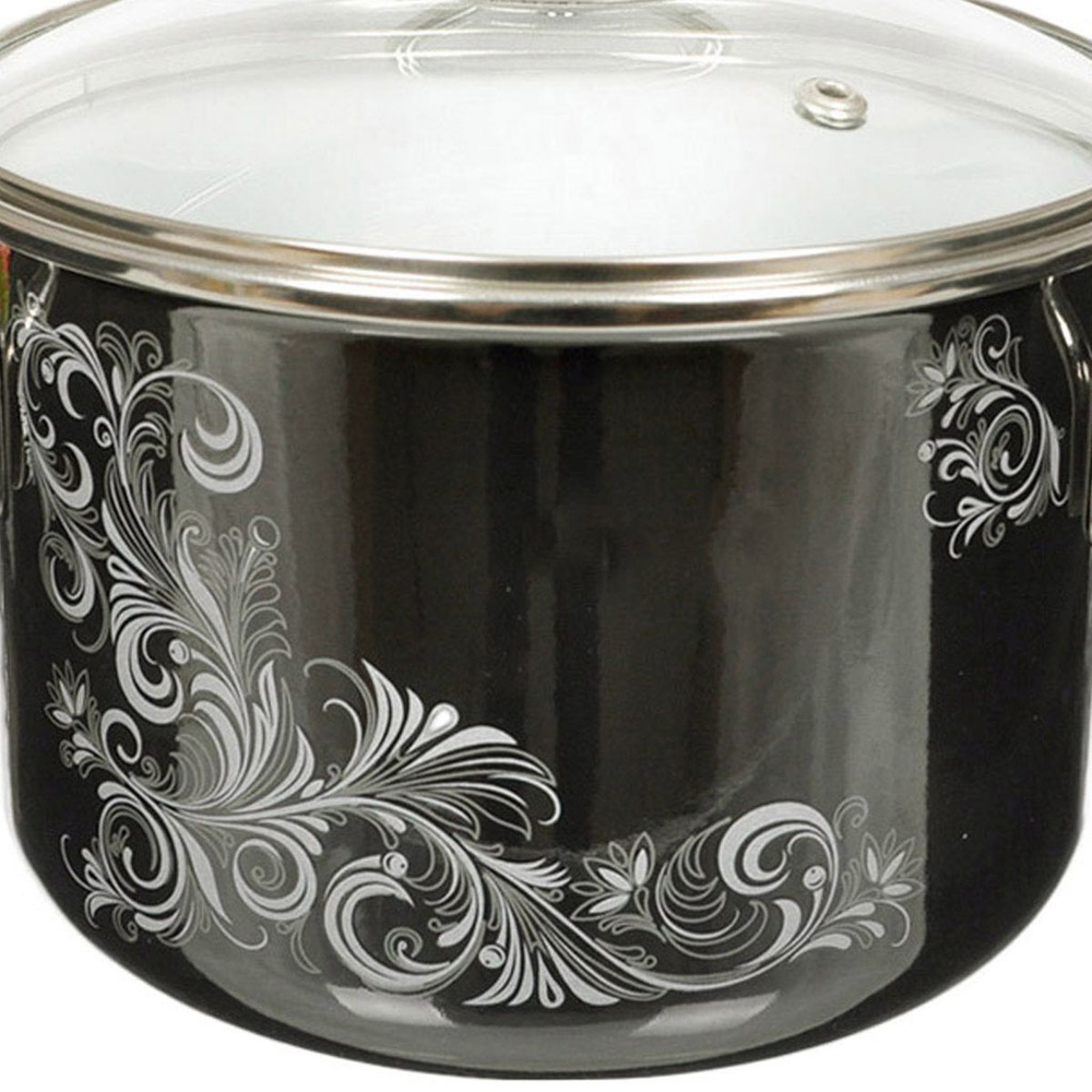 Кастрюля сталь, эмал, 3 л, с крыш, Vitross, Iseberg, 8SD185S, мокр асф, индукц