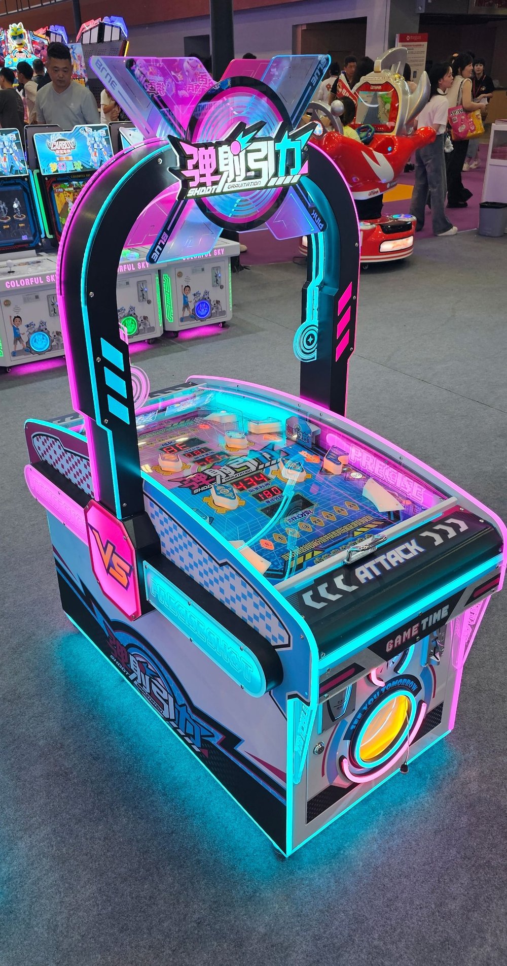 Игровой автомат «Неоновый Пинбол на 2-х игроков»