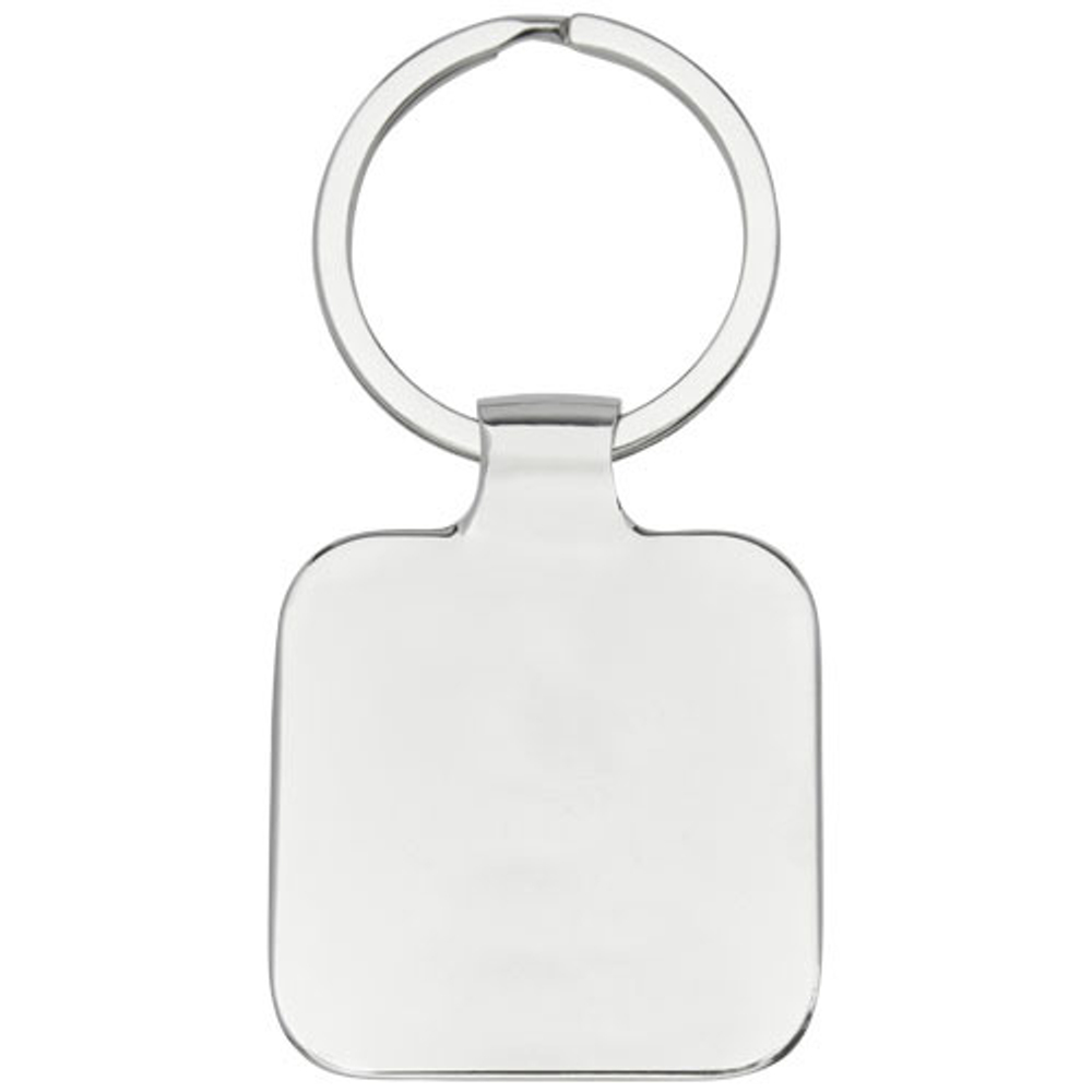 Квадратный брелок Piero с лазерным принтом, изготовленный из искусственной кожи