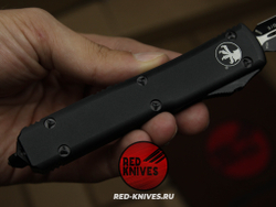Нож Microtech Ultratech D/E A+++ - черная рукоять, кинжальный черный клинок RK/Н88