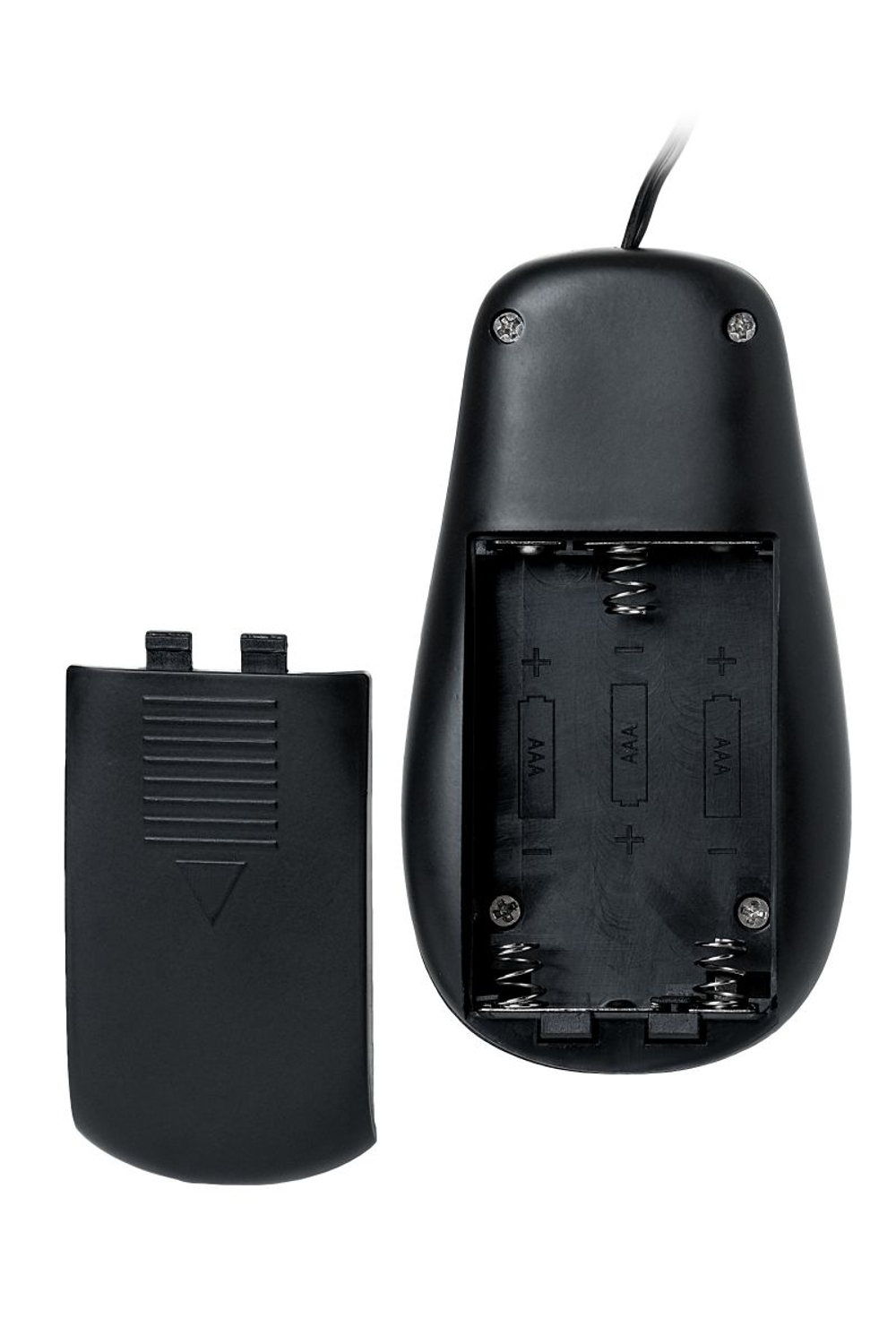 Чёрная анальная втулка G Point D-PENG с пультом - 12,3 см. (Цвет: черный)