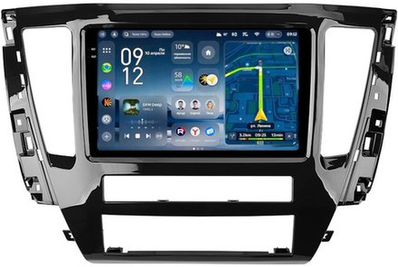 Магнитола Mitsubishi Pajero Sport 3 2020-2024, Montero Sport (прямоугольный климат) - Teyes CC4-PRO монитор 9.5" 2K QLED на Android 13, Snapdragon 778G, AI, CarPlay, DSP, 4G SIM-слот