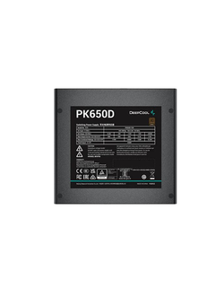 Блок питания Deepcool PK650D (ATX 2.4, 650W, PWM 120mm fan, Active PFC+DC to DC, 80+ BRONZE) RET