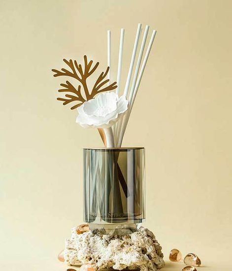 Crystal Oriental Peony, ароматический диффузор с необычными палочками, Chando