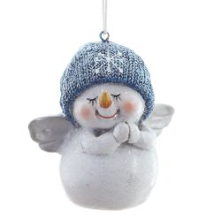 GAEM Фигурка декоративная подвесная "Снеговик", L5,5 W4,5 H7,5 см, 2в.