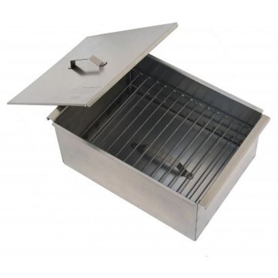 Коптильня двухъярусная Тонар с поддоном для сбора жира 380х280х170 (сталь 1,5 мм) (К-003)